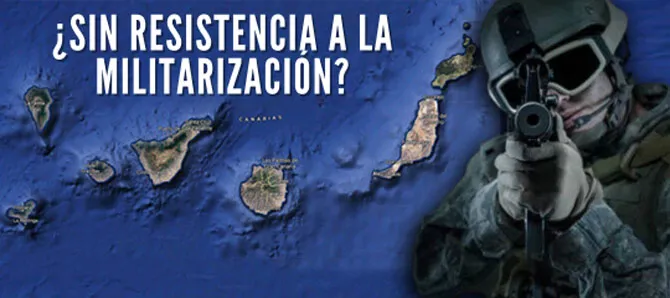No a la militarización de Canarias
